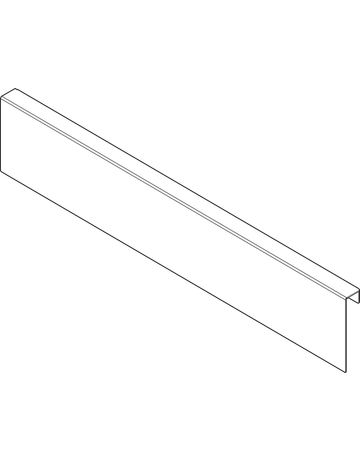 Bild AMBIA-LINE Holzrückwandadapter, für LEGRABOX/MERIVOBOX Schubkasten Höhe M, Stahl, seidenweiss matt - Blum-1