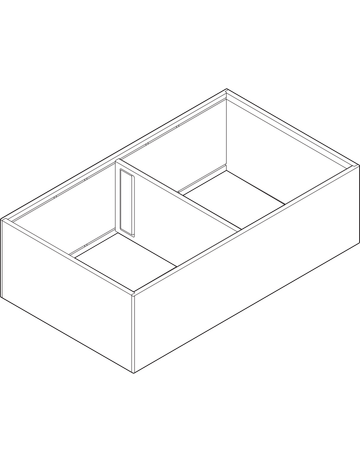 Bild AMBIA-LINE Rahmen, für LEGRABOX/MERIVOBOX Frontauszug, Stahl, ab NL=400 mm, Breite=218 mm, carbonschwarz matt - Blum-1