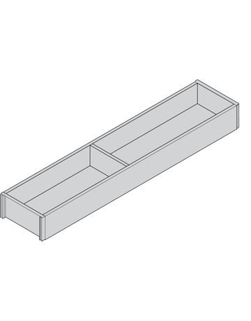 Bild AMBIA-LINE Rahmen, für LEGRABOX/MERIVOBOX Schubkasten, Holzdesign, NL=550 mm, Breite=100 mm, Bard.Eiche/seidenwei - Blum-1