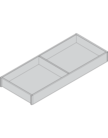 Bild AMBIA-LINE Rahmen, für LEGRABOX/MERIVOBOX Schubkasten, Holzdesign, NL=550 mm, Breite=200 mm, Nebr.Eiche/oriongrau - Blum-1