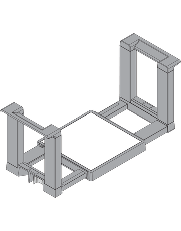 Bild Blum Tellerhalter, Höhe=170 mm, Tellerdurchmesser=186-322mm, oriongrau matt-1