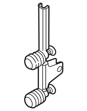 Bild LEGRABOX Frontbefestigung, Höhe K, EXPANDO, symmetrisch, für LEGRABOX free/LEGRABOX pure, verzinkt - Blum-1