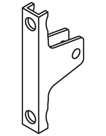 Bild LEGRABOX Frontbefestigung, Höhe M, Schrauben, symmetrisch, für LEGRABOX free/LEGRABOX pure, verzinkt - Blum-1