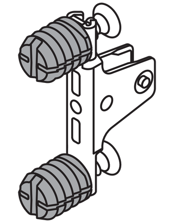 Bild LEGRABOX Frontbefestigung, Höhe M, EXPANDO, symmetrisch, für LEGRABOX free/LEGRABOX pure, verzinkt - Blum-1