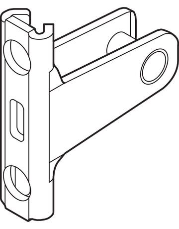 Bild LEGRABOX Frontbefestigung, Höhe N, Schrauben, symmetrisch, für LEGRABOX free/LEGRABOX pure, verzinkt - Blum-1