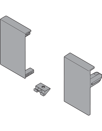Bild TANDEMBOX Fronthalter, Höhe M, für Innenschubkasten, links/rechts, für TANDEMBOX antaro, seidenweiss - Blum-1