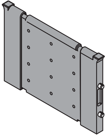 Bild ORGA-LINE Querteiler, für TANDEMBOX/TANDEM Schubkasten, Breite=88 mm, R7037 staubgrau - Blum-1