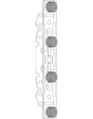 Bild AVENTOS HS/HL/HK und HK top Klappensysteme, Frontbefestigung für dünne Fronten, EXPANDO T, vernickelt - Blum-1