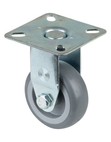 Bild Bockrolle 50mm, A310 Platte, Gummirad, GL A310.A80.050 - BS ROLLEN-0