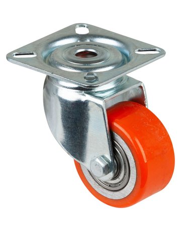 Bild Lenkrolle 50mm, A600 Platte, Polyurethanrad, KL A600.C10.050-0