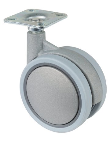 Bild Kunststoff Doppelrolle 75mm F32848x48mm Platte F328.075 - BS ROLLEN-0