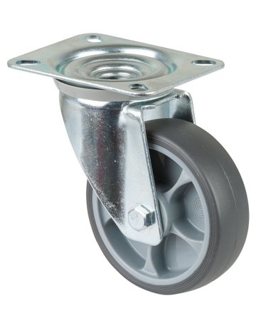 Bild Lenkrolle 100mm L400.B44 Platte, thermopl.RL L400.B44.101-0