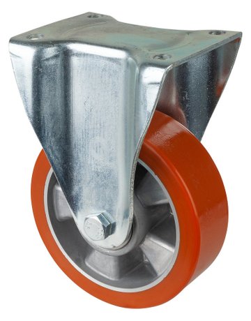 Bild Bockrolle 150mm N110.B90 Platte, Polyure Guss, KL N110.B90.154 - BS ROLLEN-0