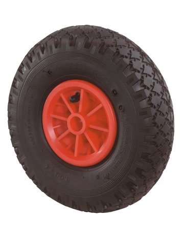 Bild Luftrad D10.261,260 mm Gummi schwarz, Radk.Kst, GL Stollenprofil-0