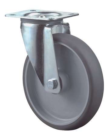 Bild Lenkrolle 125mm L400.B44 Platte, thermopl.RL L400.B44.126-0