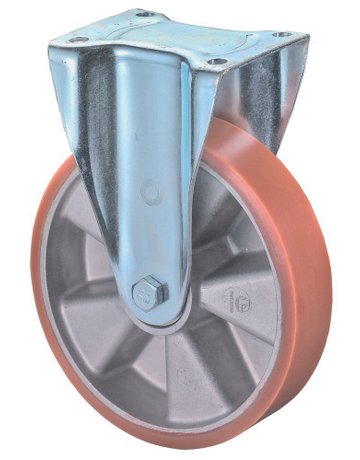 Bild Bockrolle 200mm N110.B90 Platte, Polyure Guss, KL N110.B90.203 - BS ROLLEN-0