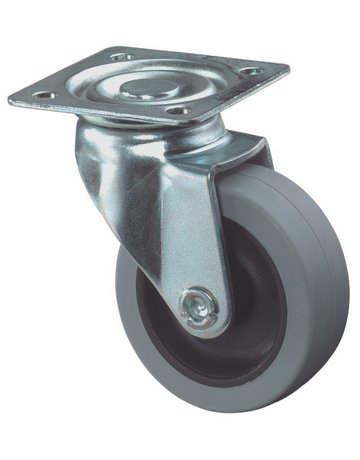 Bild Lenkrolle 50mm, A200 Platte, Gummirad, GL A200.A80.050-0