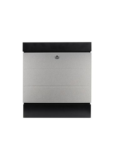 Bild Briefkasten Black & Steel New York 6850 B+S mit Zeitungsbox - BURG WÄCHTER-2