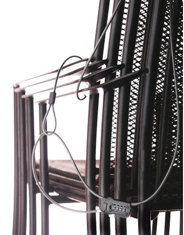 Bild Kabelschloss,Snap+Lock,720 200,St silber mit verstellbar Zahl.schloss,Kabell.2000mm - BURG WÄCHTER-0