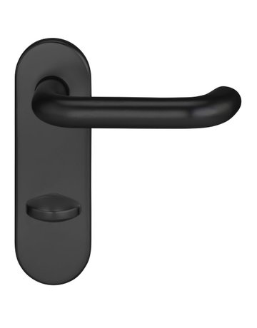 Bild Drückergarnitur Targa/k 5603/7875 KS oval ,WC/SS78/8,TS 40-59,RAL 9005 - edi-1
