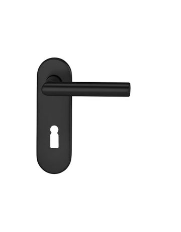 Bild Drückergarnitur Targa/k 5608/7201 KS oval ,BB72/8,TS 40-65,RAL 9005 - edi-0