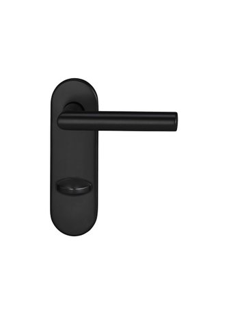 Bild Drückergarnitur Targa/k 5608/7875 KS oval ,WC/SS78/8,TS 40-59,RAL 9005 - edi-1