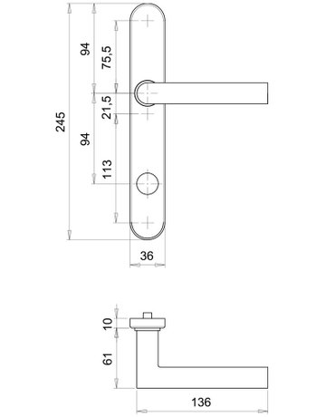 Bild Halbgarnitur Kronos 1080/0155 LS oval ,außen,RZ94/8,ER - edi-1