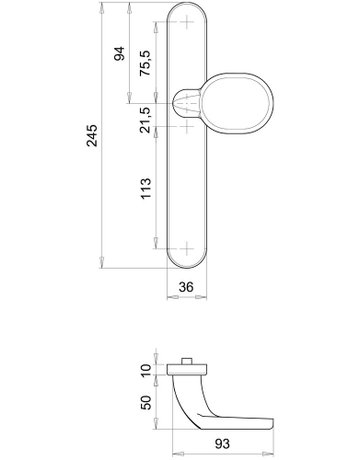 Bild Knopfschild Kronos 0000/2135 LS oval ,außen,UG,F1 - edi-1