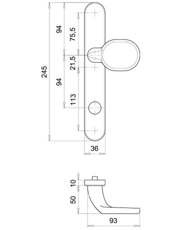 Bild Knopfschild Kronos 0000/2155 LS oval ,außen,RZ94,ER - edi-1