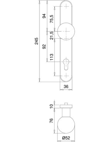 Bild Knopfschild Kronos 0000/5135 LS oval ,außen,PZ92,F1 - edi-1