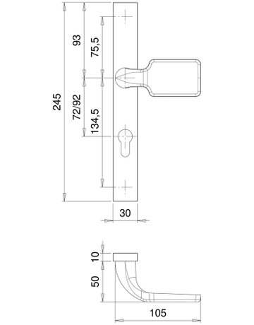 Bild Wechselgarnitur PAN 1312/1020 LS eck,PZ72/8,F1,TS68-77,o.No - edi-2