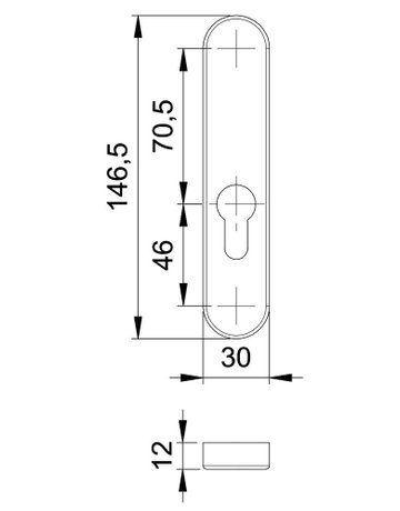 Bild Kombi-Drückergrt. 1087/7252 LS/Ros.,10mm/PZ92/8,F1,TS73-77 - edi-1