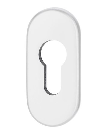 Bild Schlüsselrosette Ares 0811 innen,oval o. Nr. ,PZ, 9mm,F9016 - edi-0