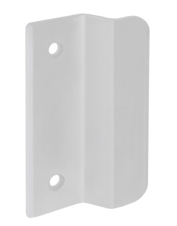 Bild Ziehgriff,ohne Steg,65mm,Aluminium 9510,weiß,verkehrsweiß beschichtet - edi-0