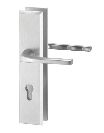 Bild SI-Drückergrt. Rondo 8636 LS eck,12mm,ES0/PZ 92/10,F1,TS65-75 - edi-0