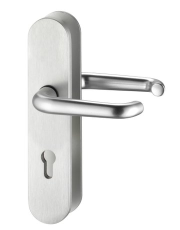 Bild SI-Drückergrt. Rombus 8642/9203 LS oval ,12mm,ES1/PZ 92/10,F1,TS65-75 - edi-0