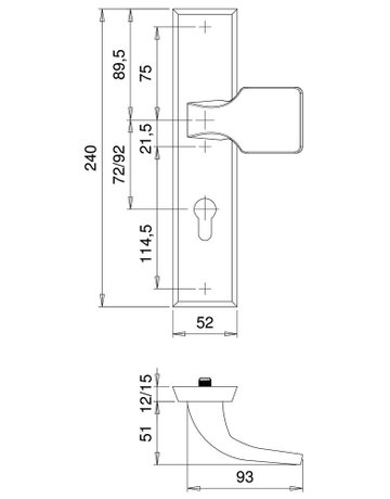 Bild SI-Wechselgrt.Alpha 7674 LS eck,12mm,ES1/PZ 92/10,F1,TS65-75 - edi-1