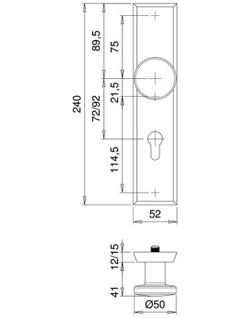 Bild SI-Wechselgrt.Alpha 8670 LS eck,12mm,ES1/PZ 72/8,F1,TS35-45 - edi-1