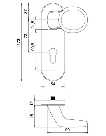 Bild SI-Wechselgrt.Logo 8793/0272 KS oval ,12mm/PZ 72/8,F1,TS35-45 - edi-1