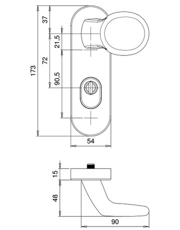 Bild SI-Wechselgrt.Logo 8795/0272 KS oval ,15mm,ZA/PZ 72/8,F1,TS35-45 - edi-1