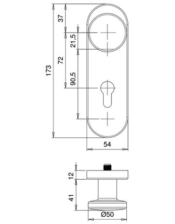 Bild SI-Wechselgrt.Logo 8793/0772 KS oval ,12mm/PZ 72/8,F1,TS35-45 - edi-1