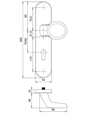 Bild SI-Wechselgrt.Logo 8753/0272 LS oval ,12mm,ES1/PZ 72/8,F1,TS35-45 - edi-1