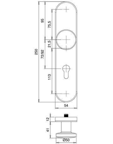 Bild SI-Wechselgrt.Logo 8753/0792 LS oval ,12mm,ES1/PZ 92/10,F1,TS65-75 - edi-1