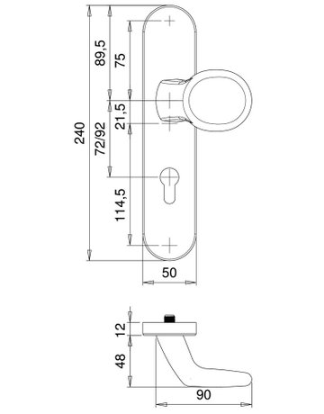 Bild SI-Wechselgrt.Rombus 8685/9203 LS oval ,12mm,ES1/PZ 92/10,F1,TS65-75 - edi-1