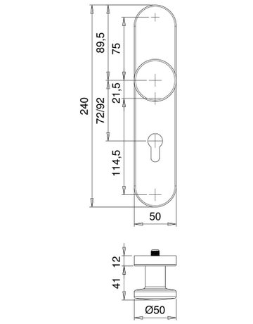 Bild SI-Wechselgrt.Rombus 8612/9203 LS oval ,12mm,ES1/PZ 92/10,F1,TS65-75 - edi-1