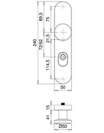 Bild SI-Wechselgrt.Rombus 8610/7203 LS oval ,15mm,ES1,ZA/PZ 72/8,F1,TS35-45 - edi-1