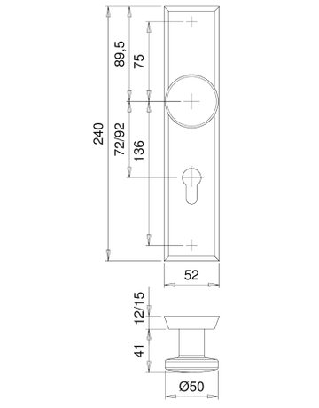 Bild SI-Wechselgrt.Rondo 8625 LS eck,12mm,ES0/PZ 92/10,F1,TS65-75 - edi-1