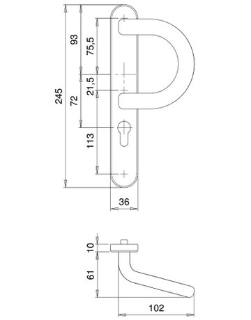 Bild Wechselgarnitur Kronos 1200/1635 LS oval ,PZ72/8,F1 - edi-2