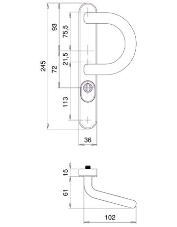 Bild Rahmen-SI-Wechselgrt.Kronos 1200/1645 LS oval ,15mm,ZA/PZ 72/8,F9 - edi-2