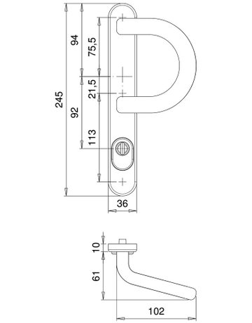 Bild Rahmen-SI-Halbgrt. Kronos 1145 LS oval ,ZA/PZ 92/8,ER - edi-1